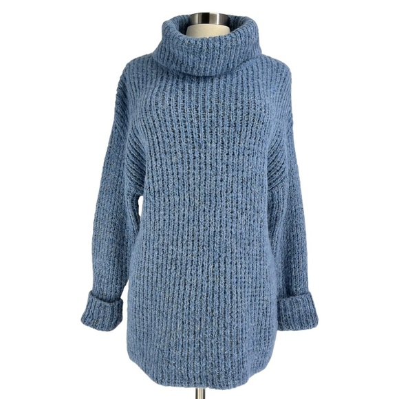 STITCHDROP Speckled Yarn Cowl Neck Sweater M - Picture 3 of 11